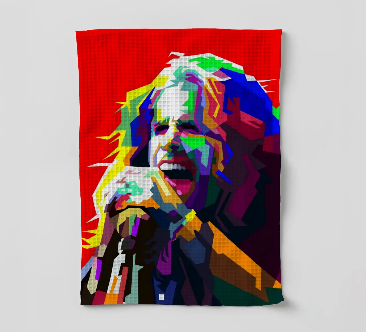 Steven Tyler Aerosmith Singer Art WPAP torchon de Artkreator