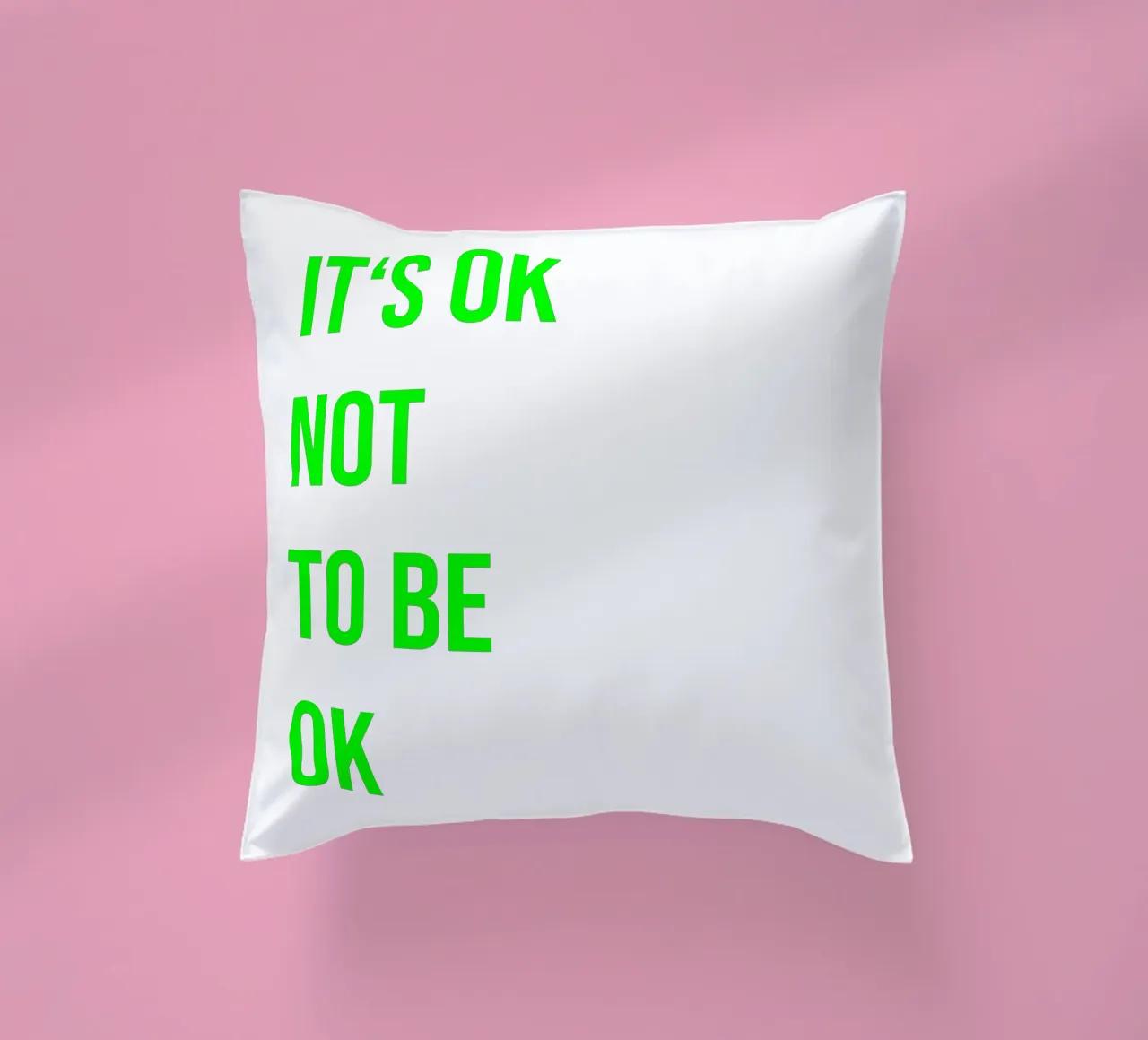 It‘s ok not to be ok (in 4 Farben erhältlich) cuscino da FRICKE DESIGN