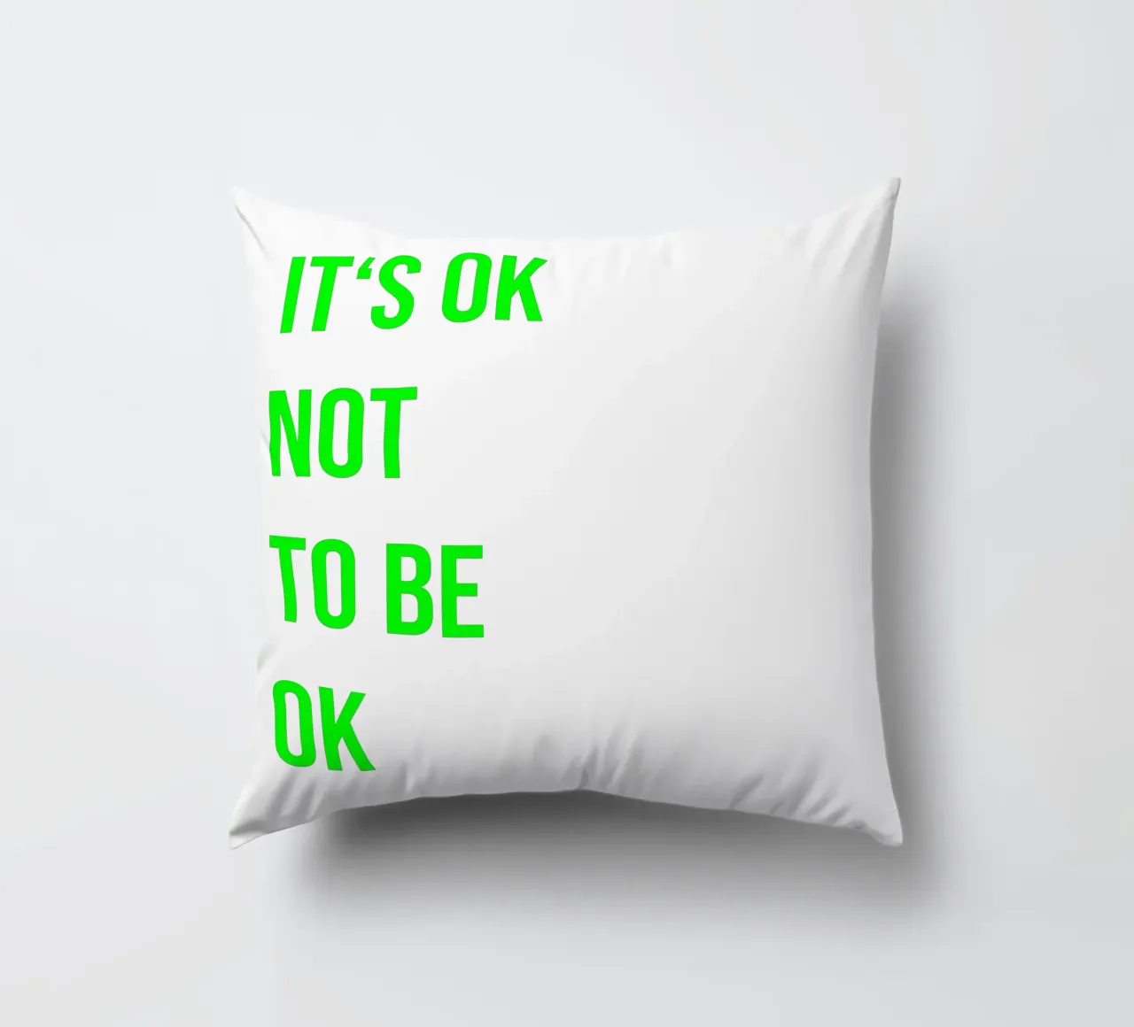 It‘s ok not to be ok (in 4 Farben erhältlich) cuscino da FRICKE DESIGN