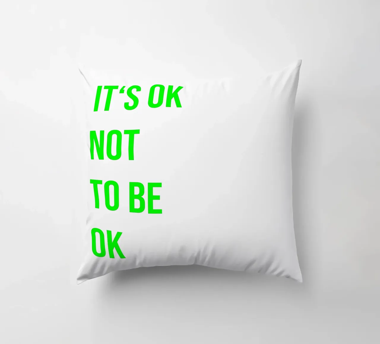 It‘s ok not to be ok (in 4 Farben erhältlich) cuscino da FRICKE DESIGN