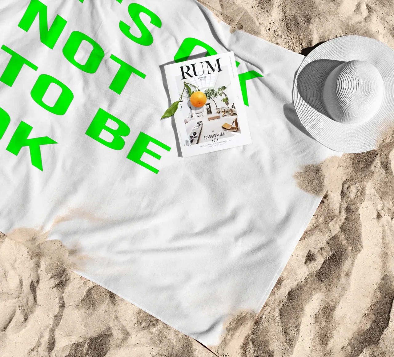 It‘s ok not to be ok (in 4 Farben erhältlich) telo mare da FRICKE DESIGN