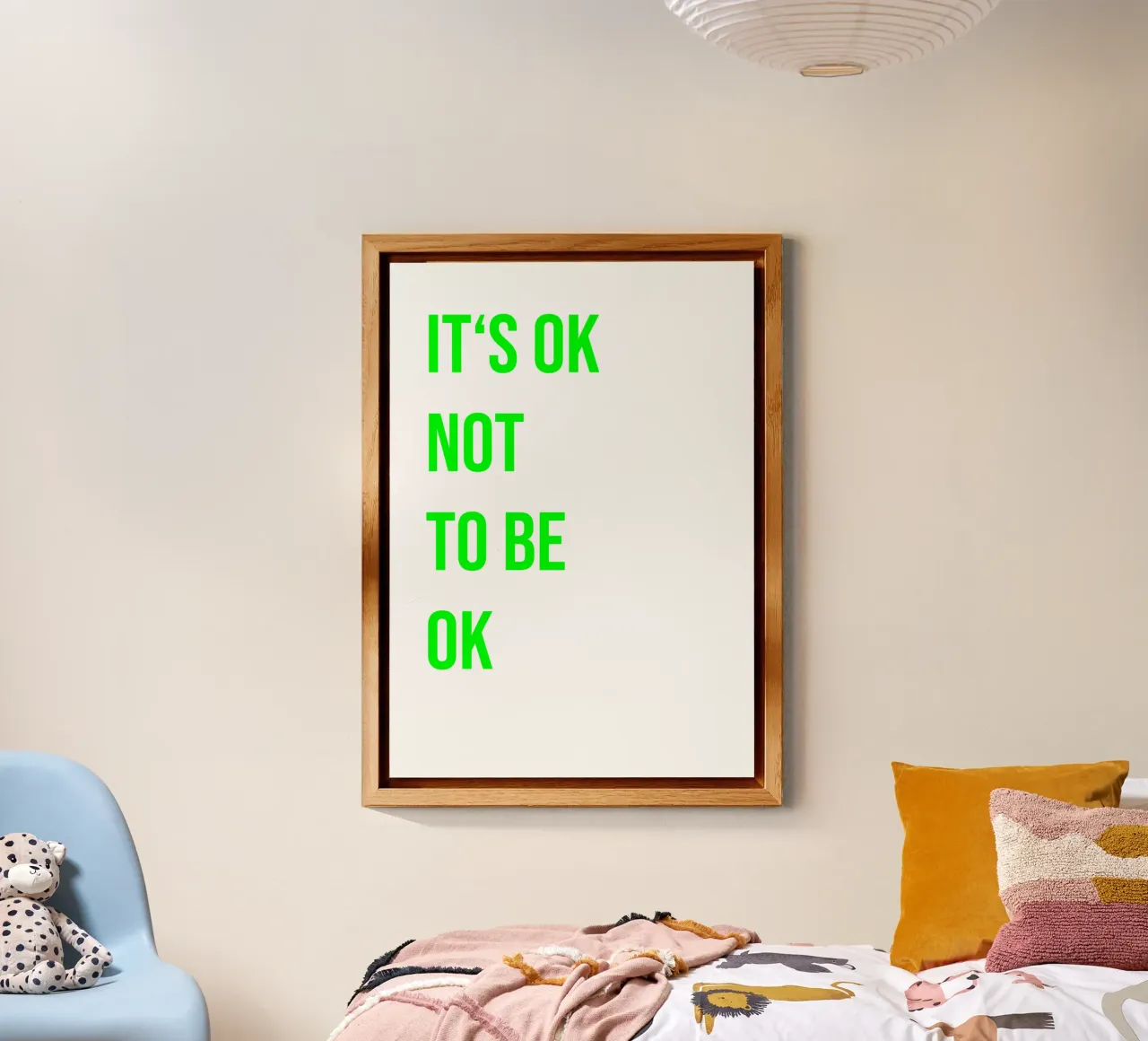 It‘s ok not to be ok (in 4 Farben erhältlich) alluminio dibond da FRICKE DESIGN