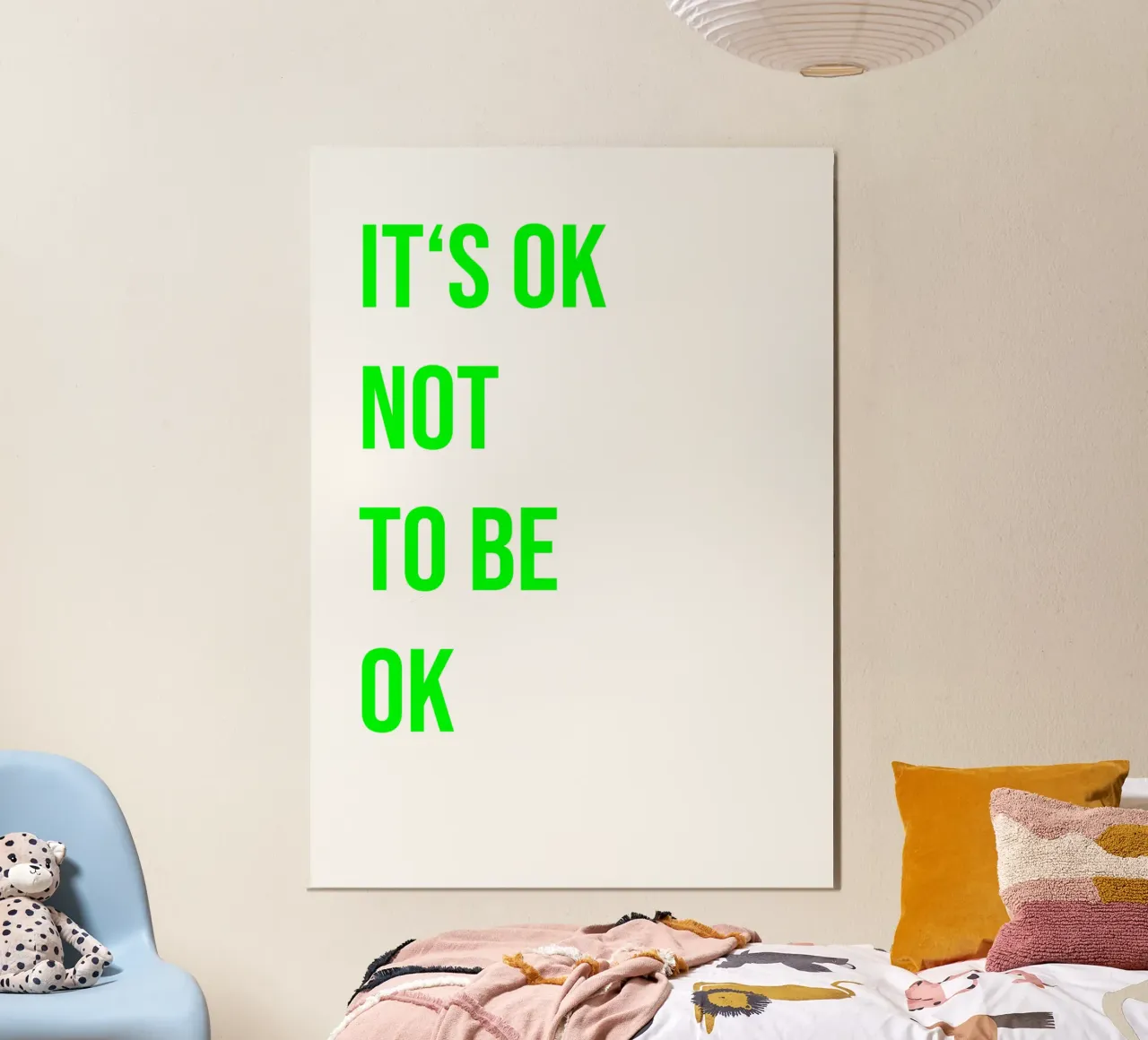 It‘s ok not to be ok (in 4 Farben erhältlich) carta hahnemühle da FRICKE DESIGN