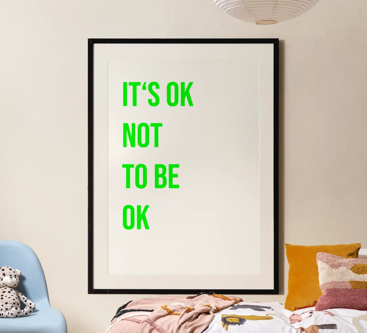 It‘s ok not to be ok (in 4 Farben erhältlich) carta hahnemühle da FRICKE DESIGN