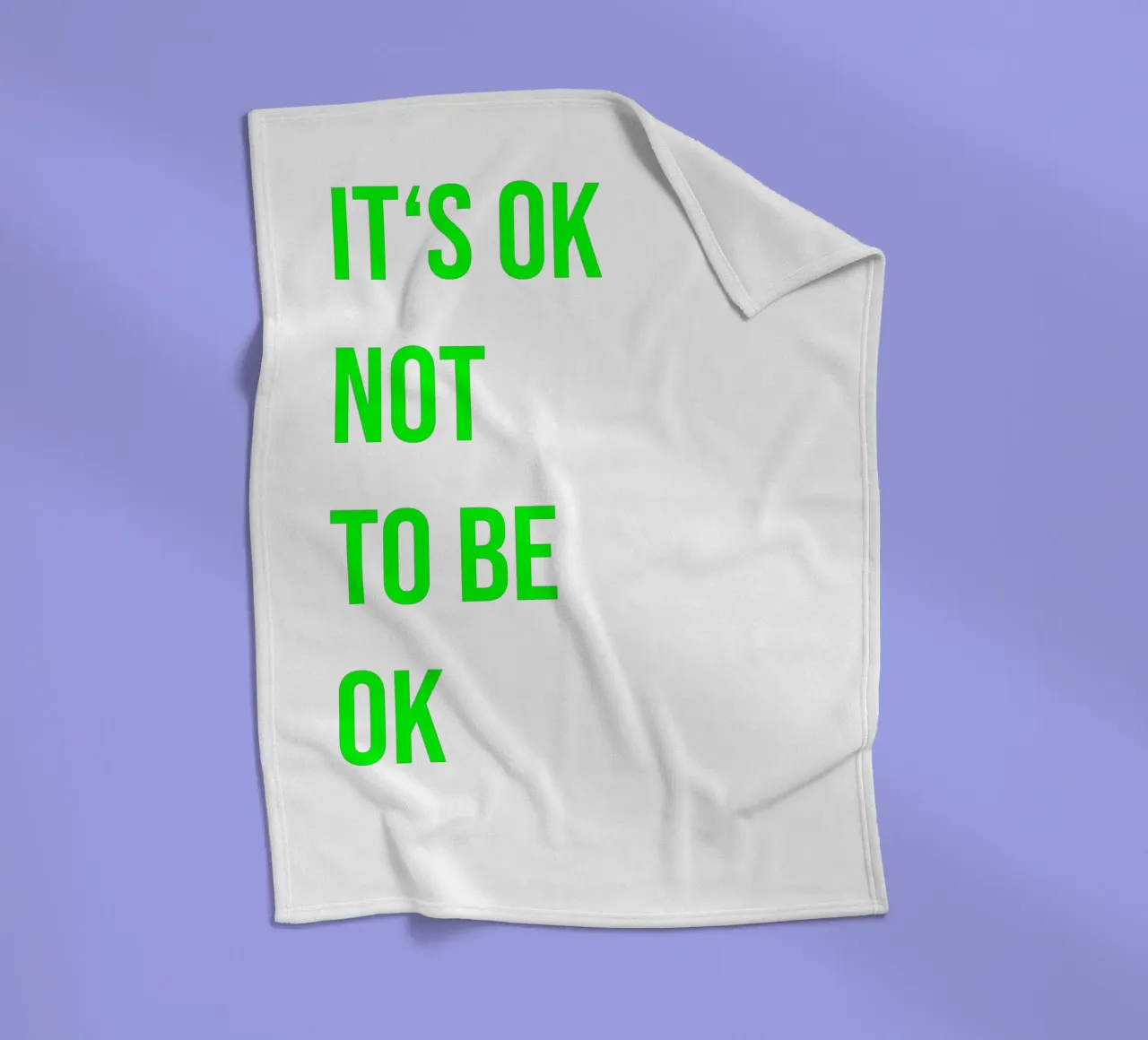 It‘s ok not to be ok (in 4 Farben erhältlich) coperta in pile da FRICKE DESIGN