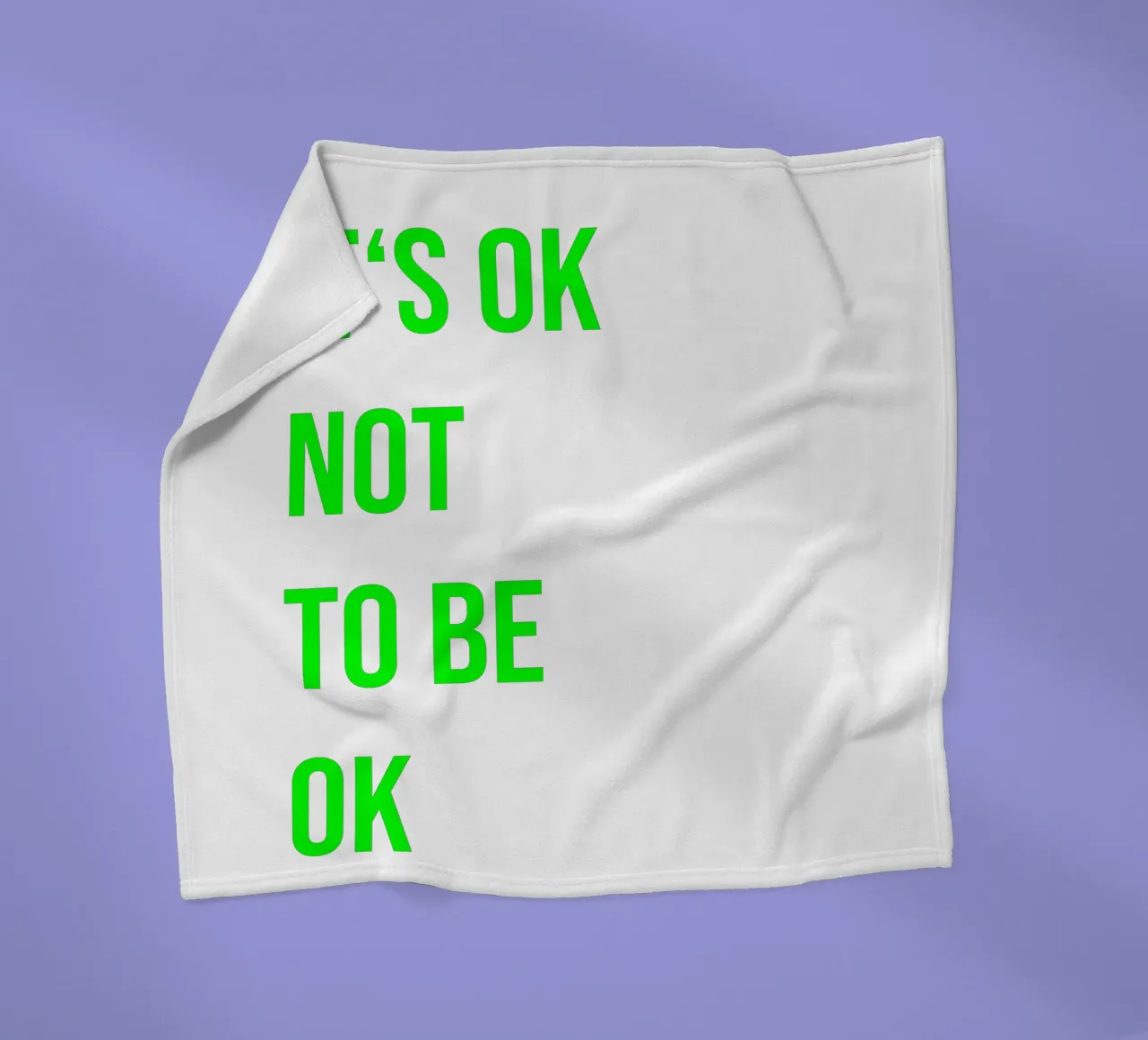 It‘s ok not to be ok (in 4 Farben erhältlich) coperta in pile da FRICKE DESIGN