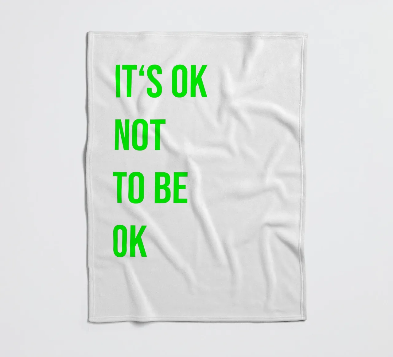 It‘s ok not to be ok (in 4 Farben erhältlich) coperta in pile da FRICKE DESIGN