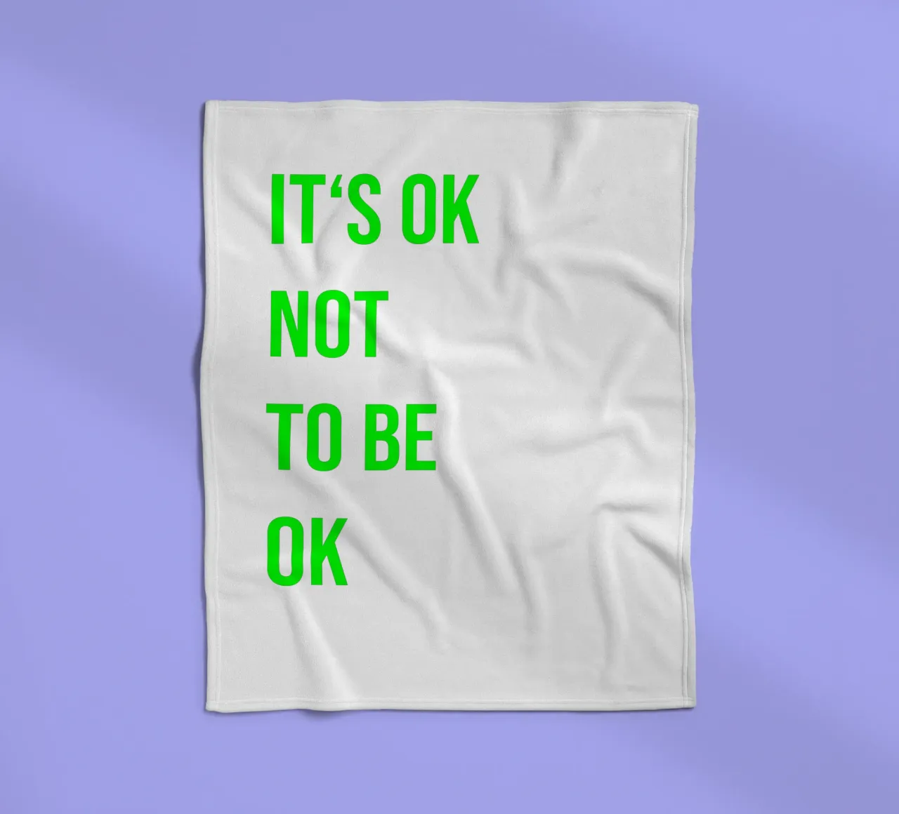 It‘s ok not to be ok (in 4 Farben erhältlich) coperta in pile da FRICKE DESIGN