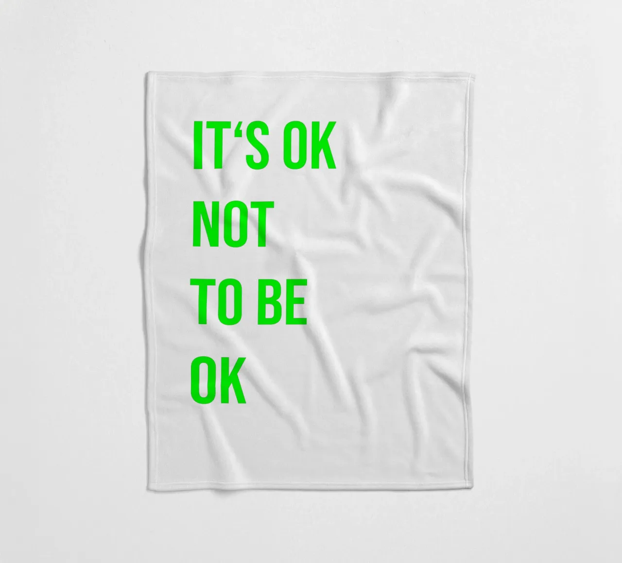 It‘s ok not to be ok (in 4 Farben erhältlich) coperta in pile da FRICKE DESIGN