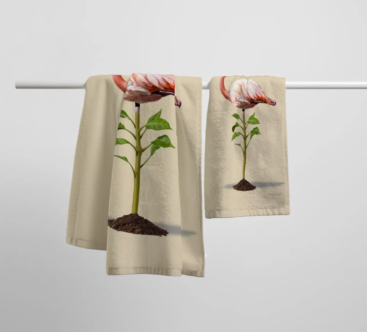 Planted (Colour) towel by Rob Art | Illustration