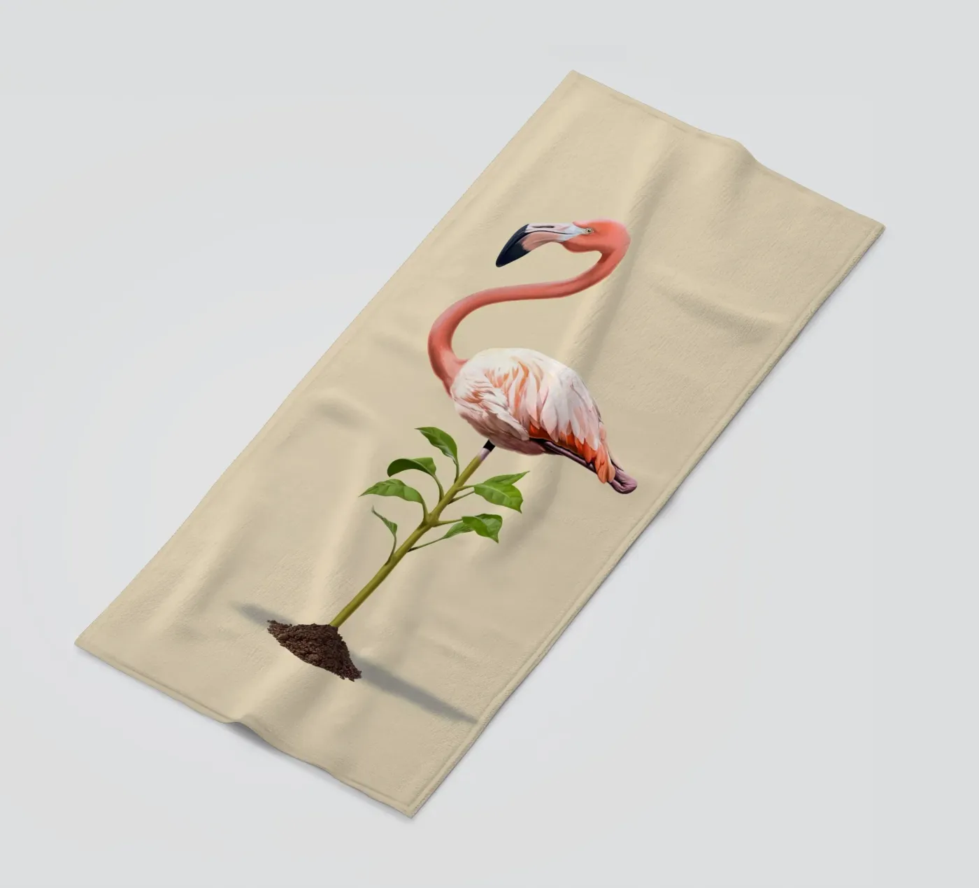Planted (Colour) beach towel by Rob Art | Illustration