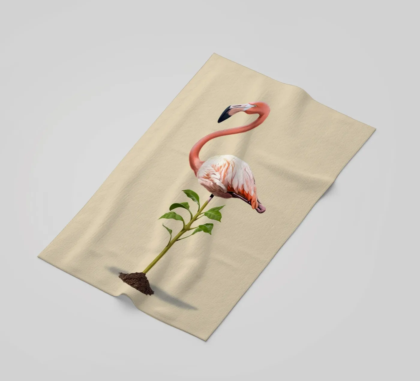 Planted (Colour) beach towel by Rob Art | Illustration