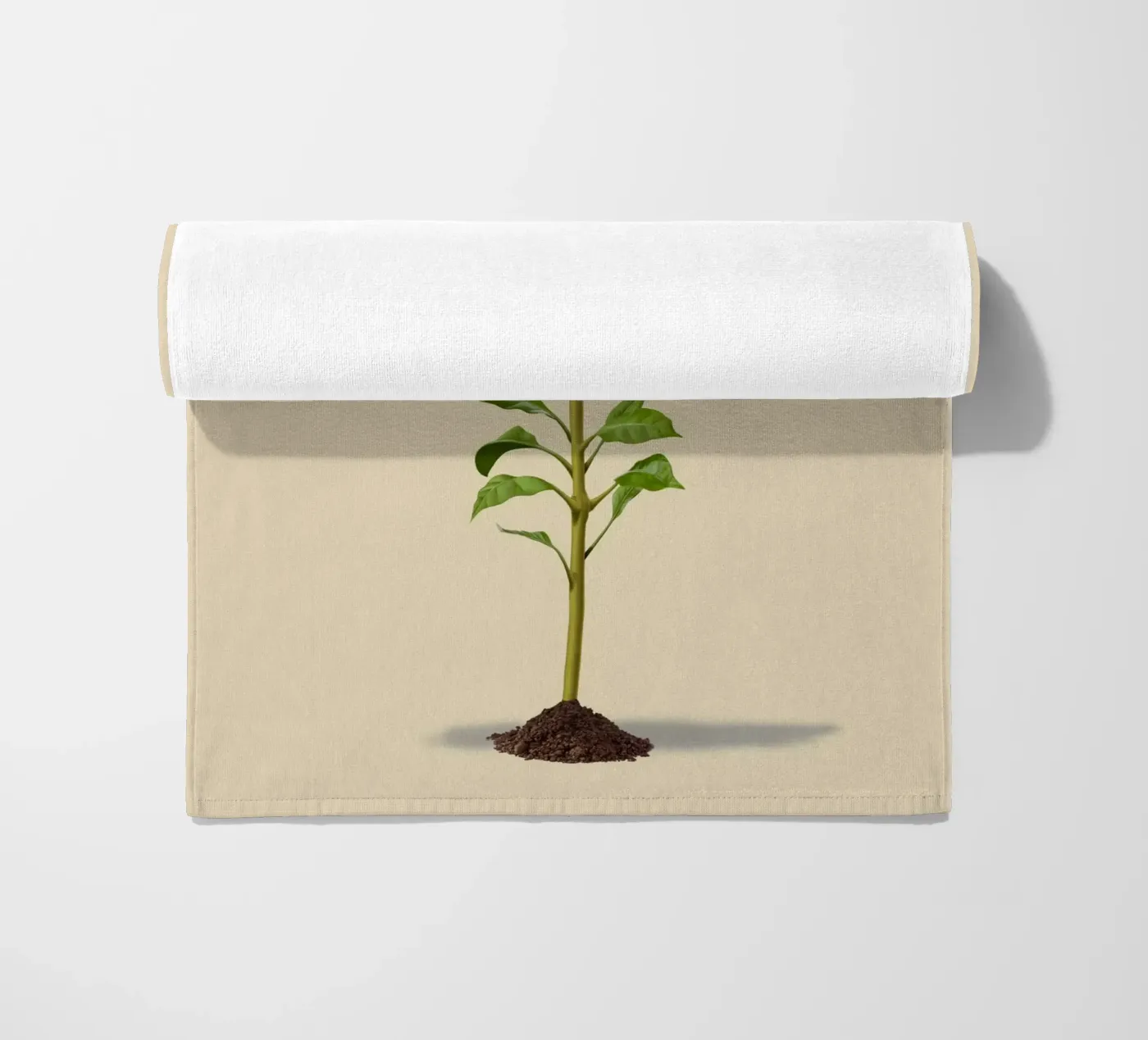 Planted (Colour) beach towel by Rob Art | Illustration