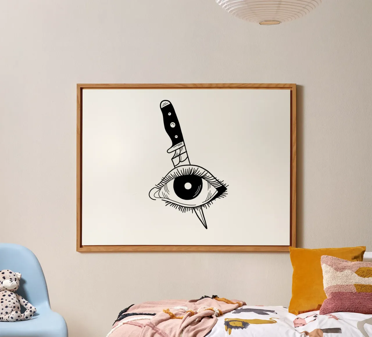 Killed Eye alluminio dibond da byh.illustration