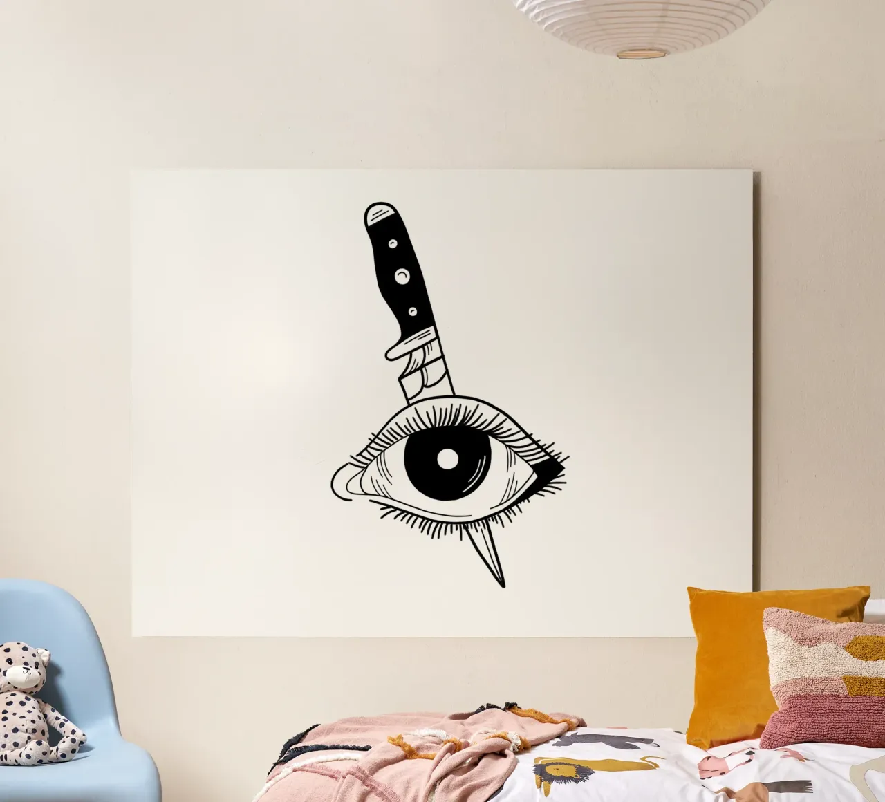 Killed Eye alluminio dibond da byh.illustration