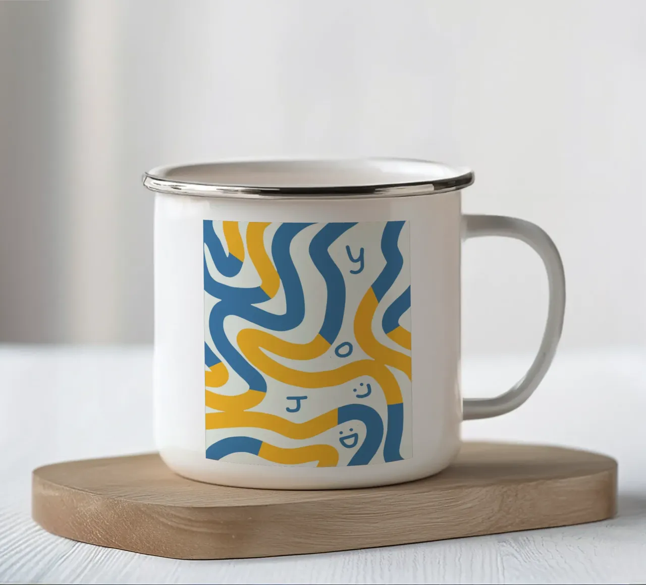 Striscia della gioia tazza in smalto da Little Dean