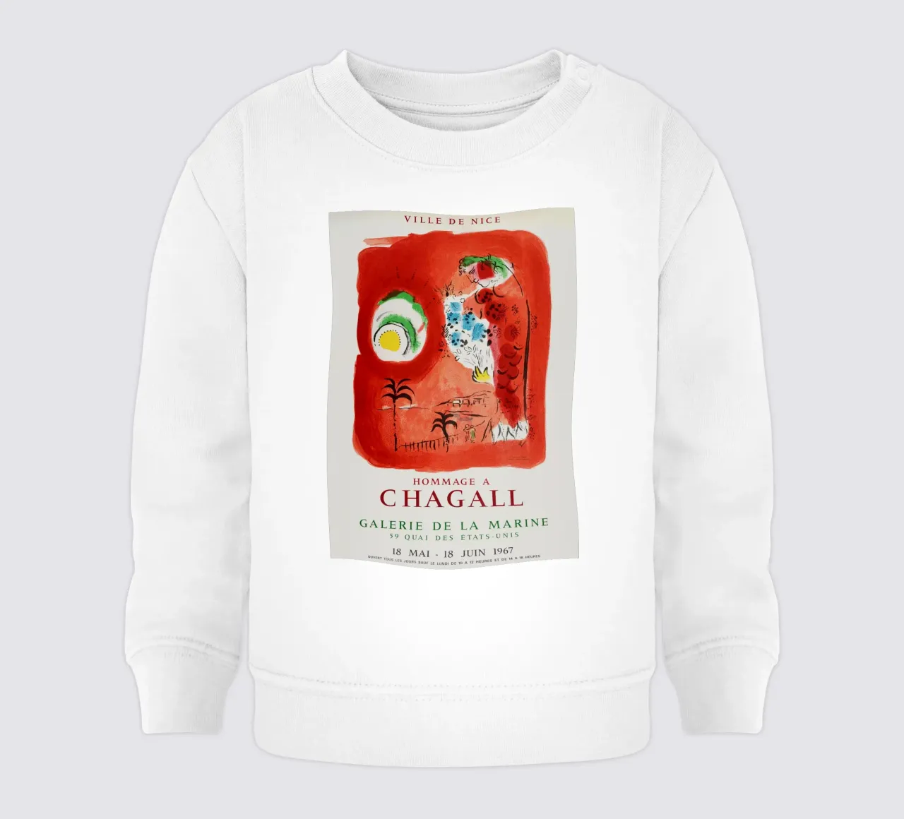 Omaggio a Chagall, 1967 felpa neonato da Jachultz Sophias