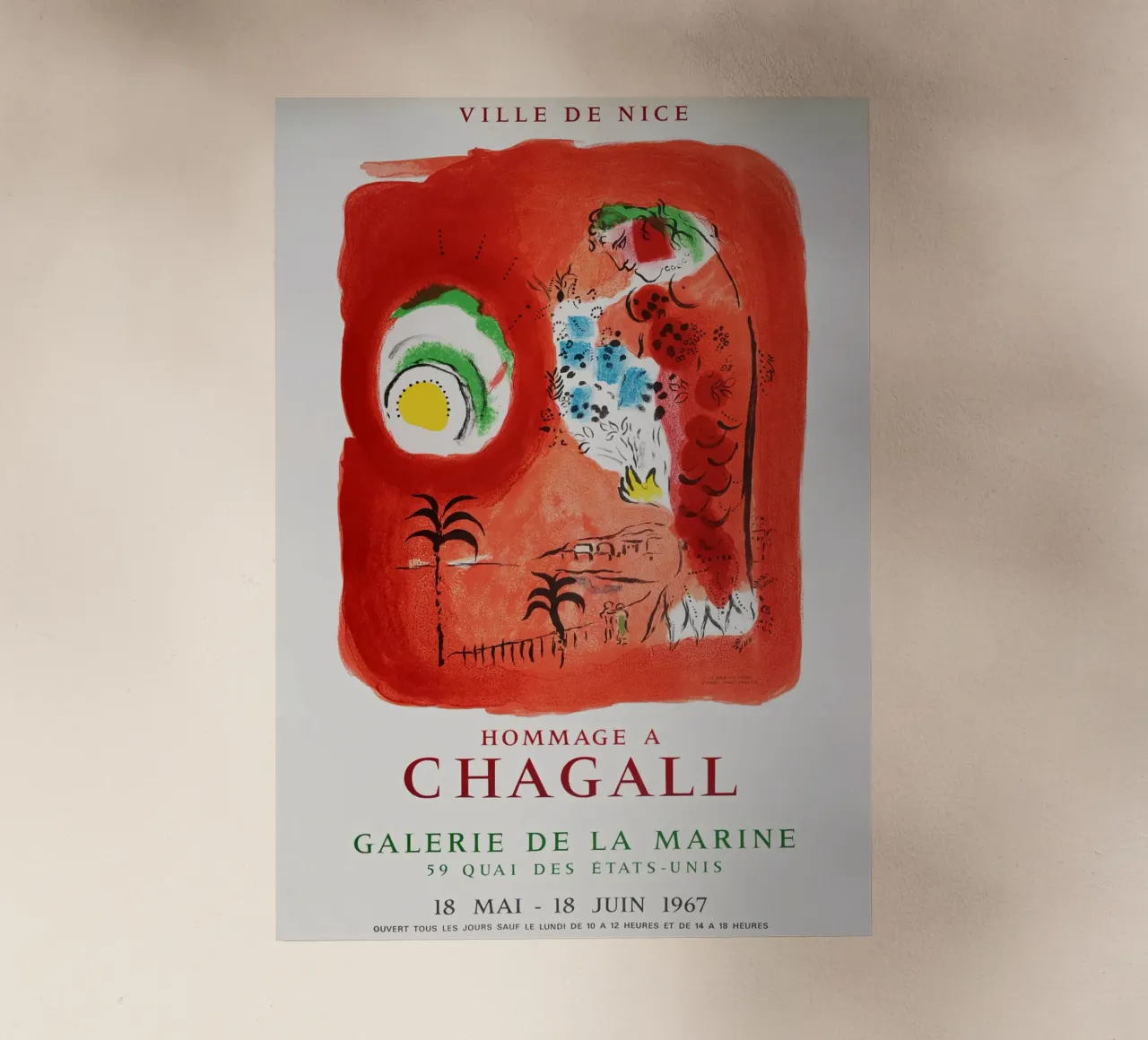 Omaggio a Chagall, 1967 pellicola backlit da Jachultz Sophias