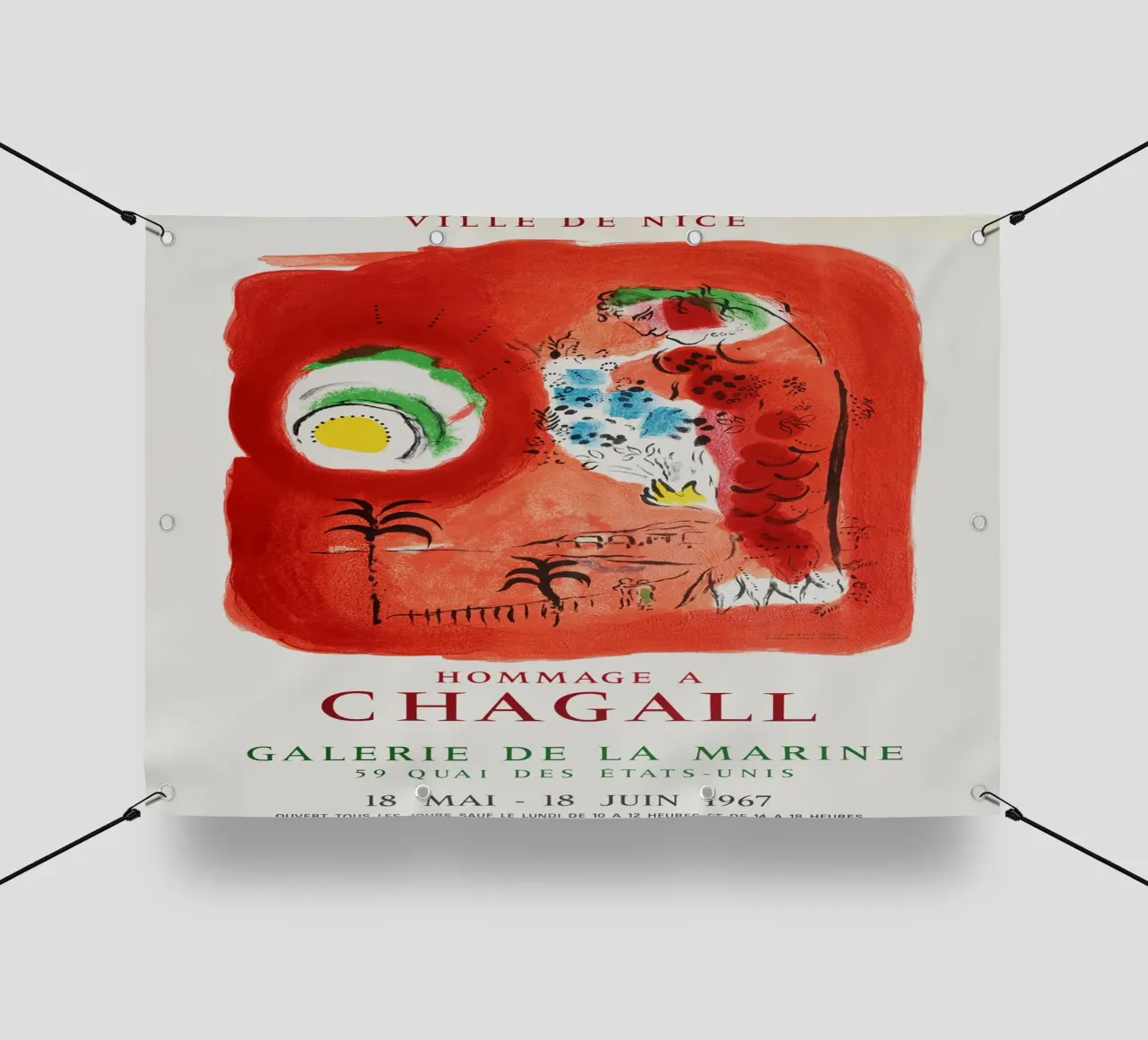 Omaggio a Chagall, 1967 telo in pvc da Jachultz Sophias