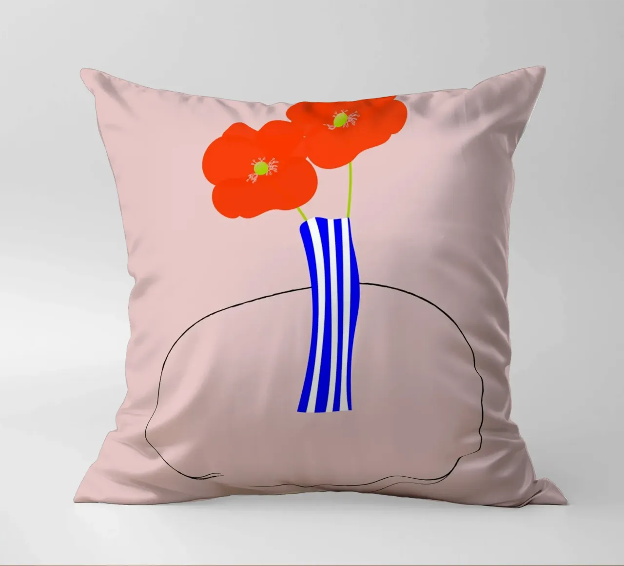 C‘est la vie. (Mohnblumen in Paris) cuscino da FRICKE DESIGN