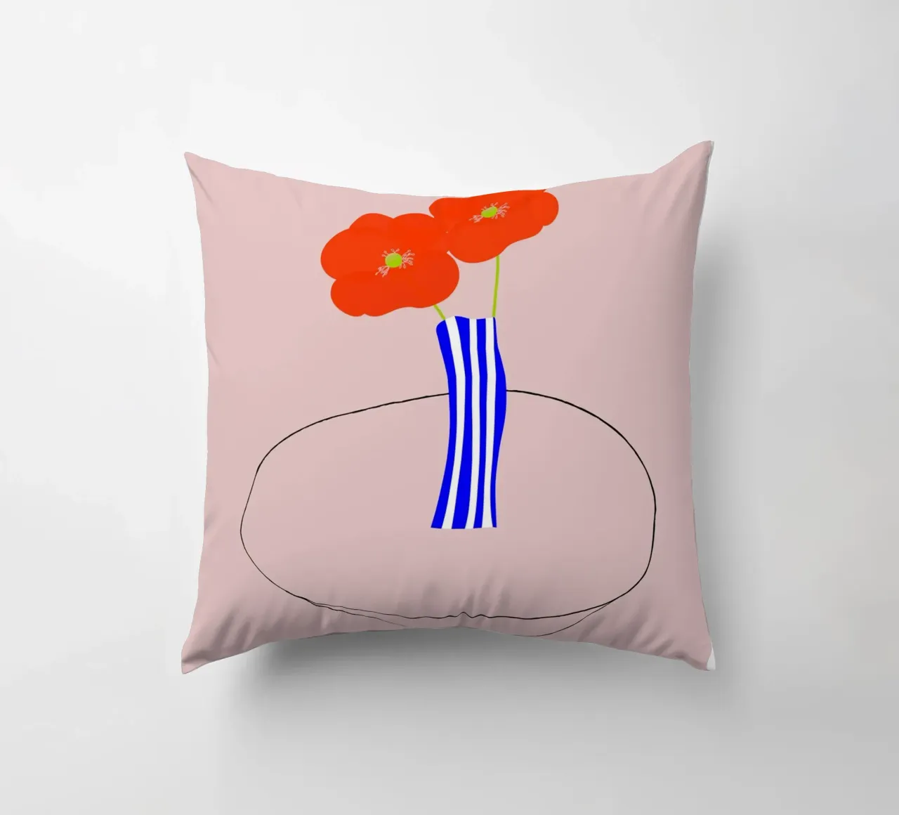 C‘est la vie. (Mohnblumen in Paris) cuscino da FRICKE DESIGN