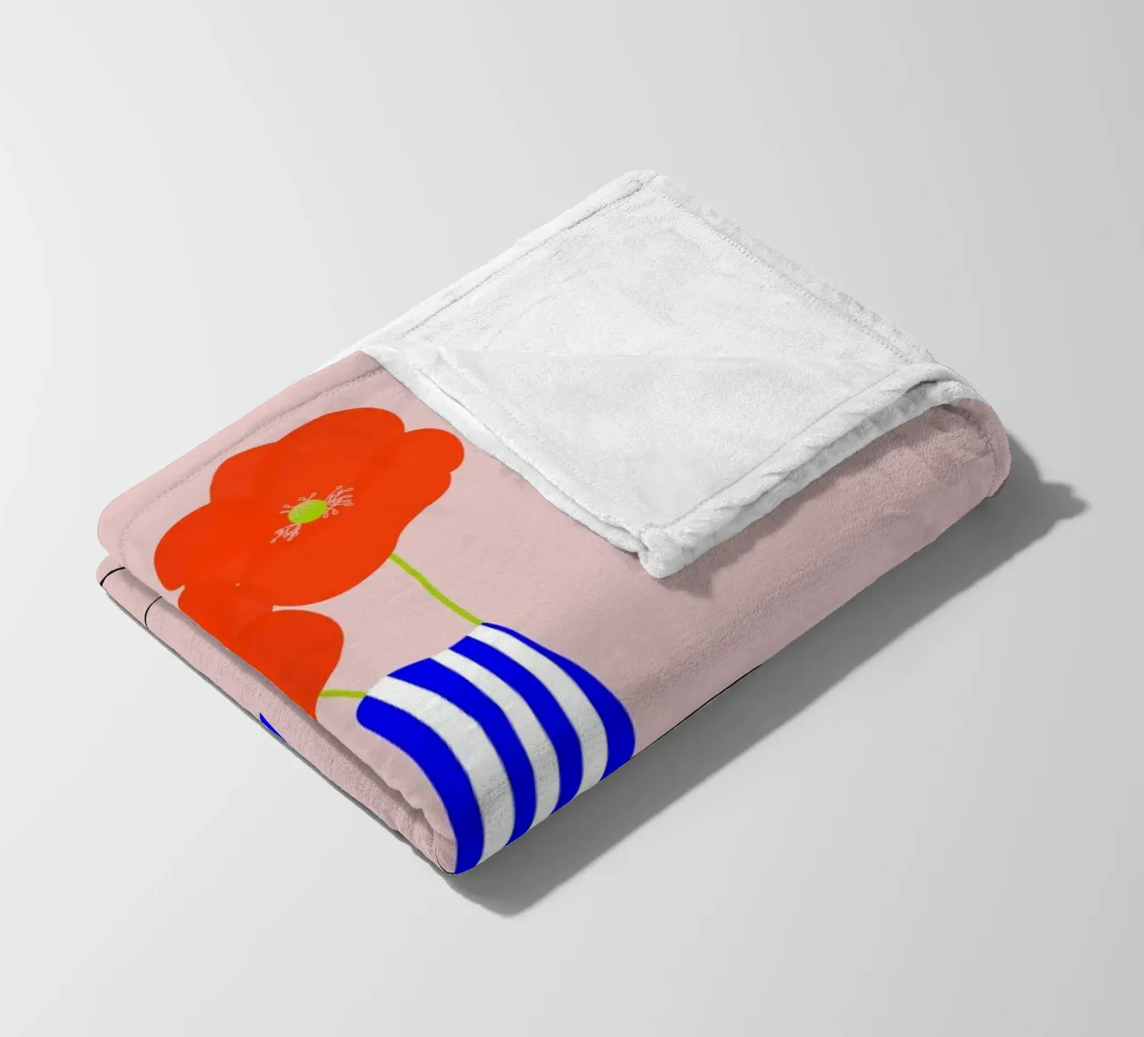 Mohnblumen fleecedeken van FRICKE DESIGN