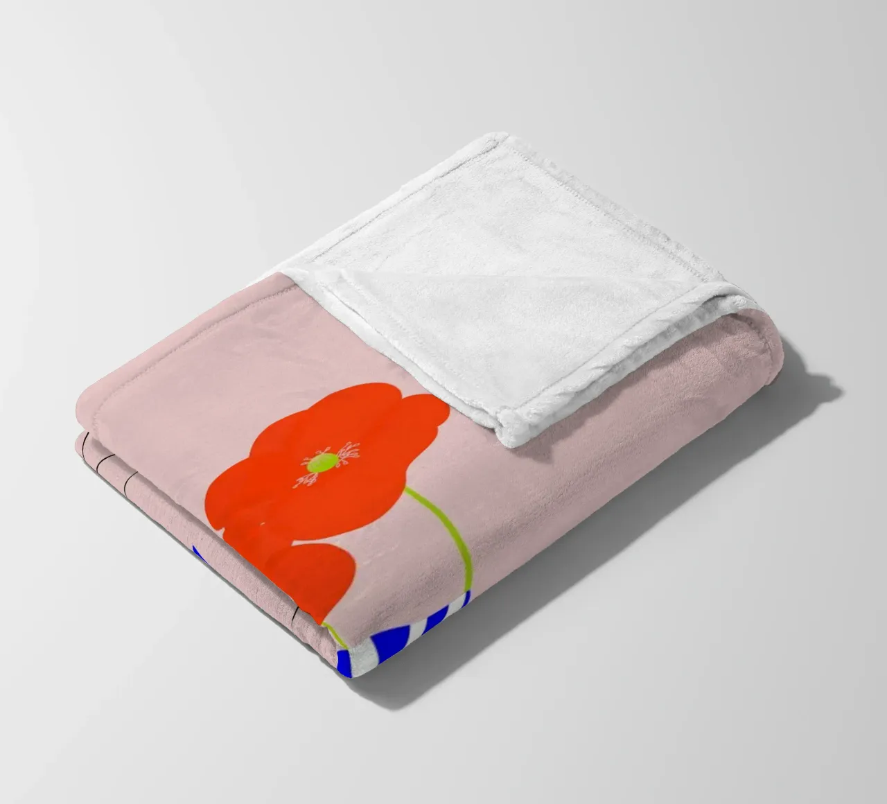 Mohnblumen fleecedeken van FRICKE DESIGN