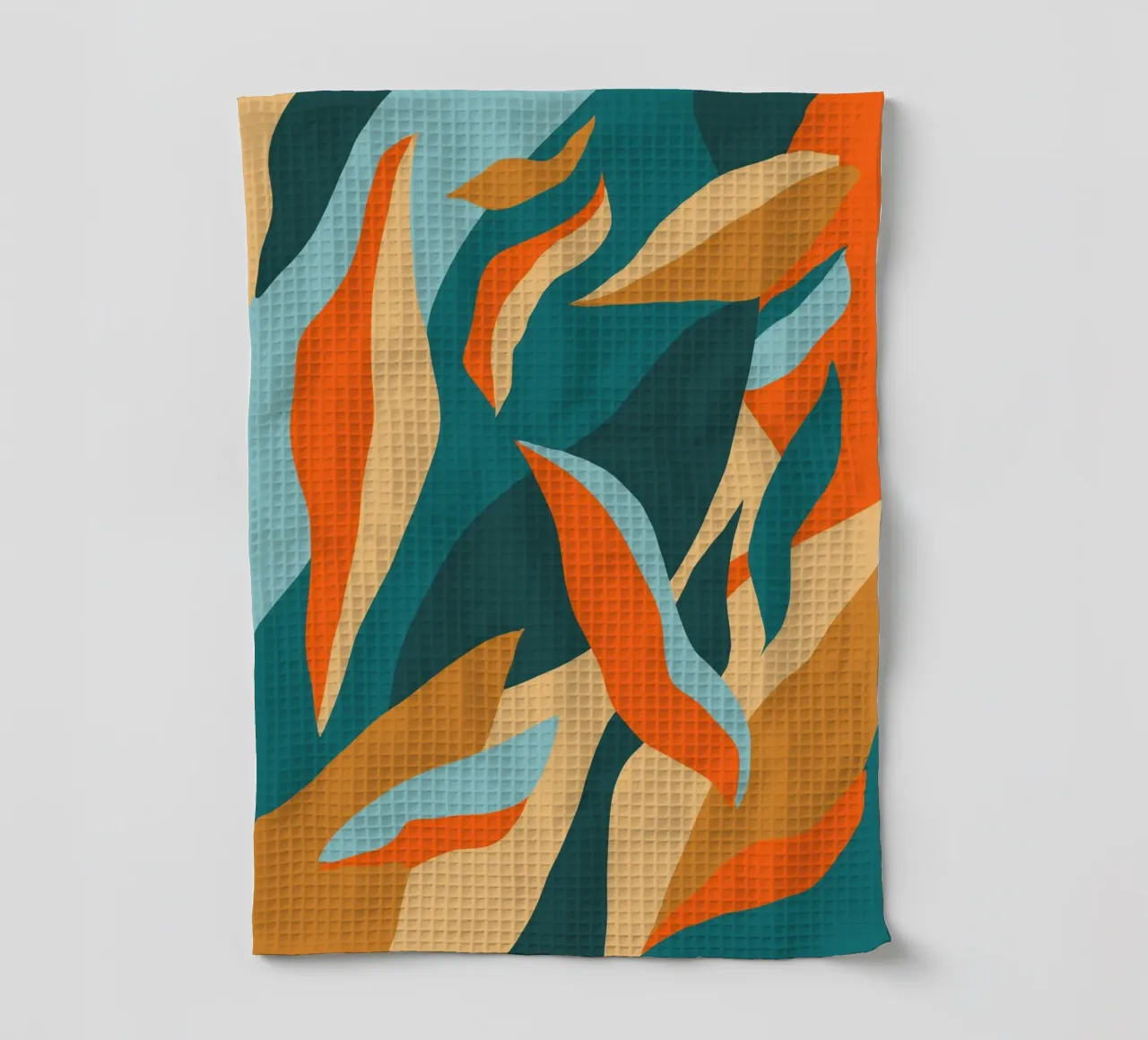 Automne abstrait torchon de Kim Hubball Studio