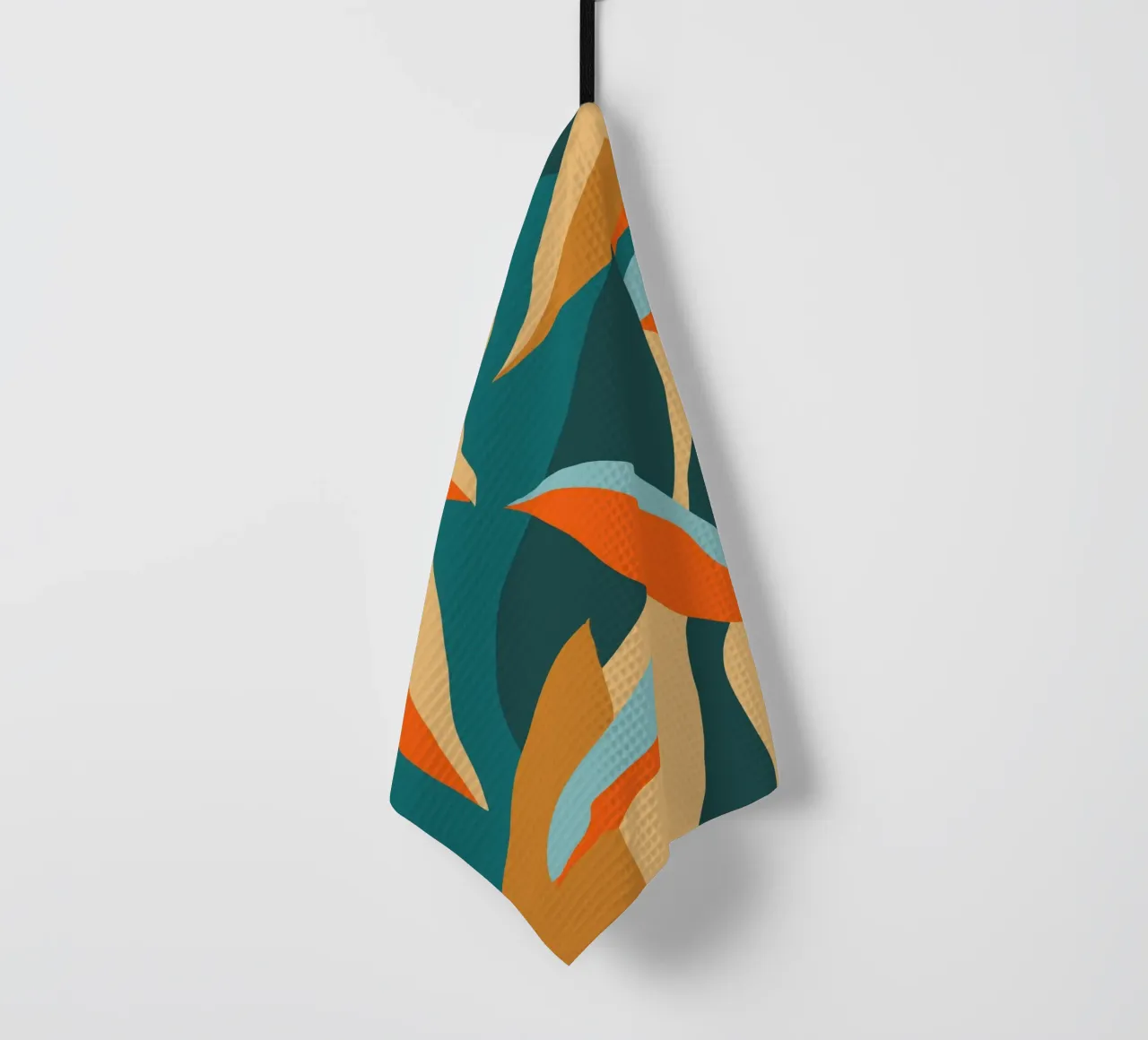 Automne abstrait torchon de Kim Hubball Studio