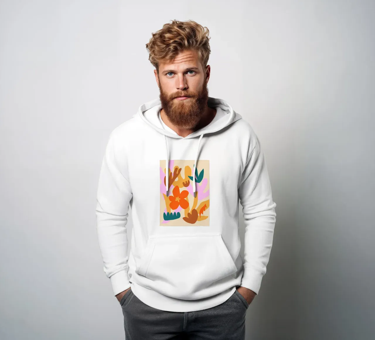 Felice autunno floreale felpa con cappuccio da Kim Hubball Studio