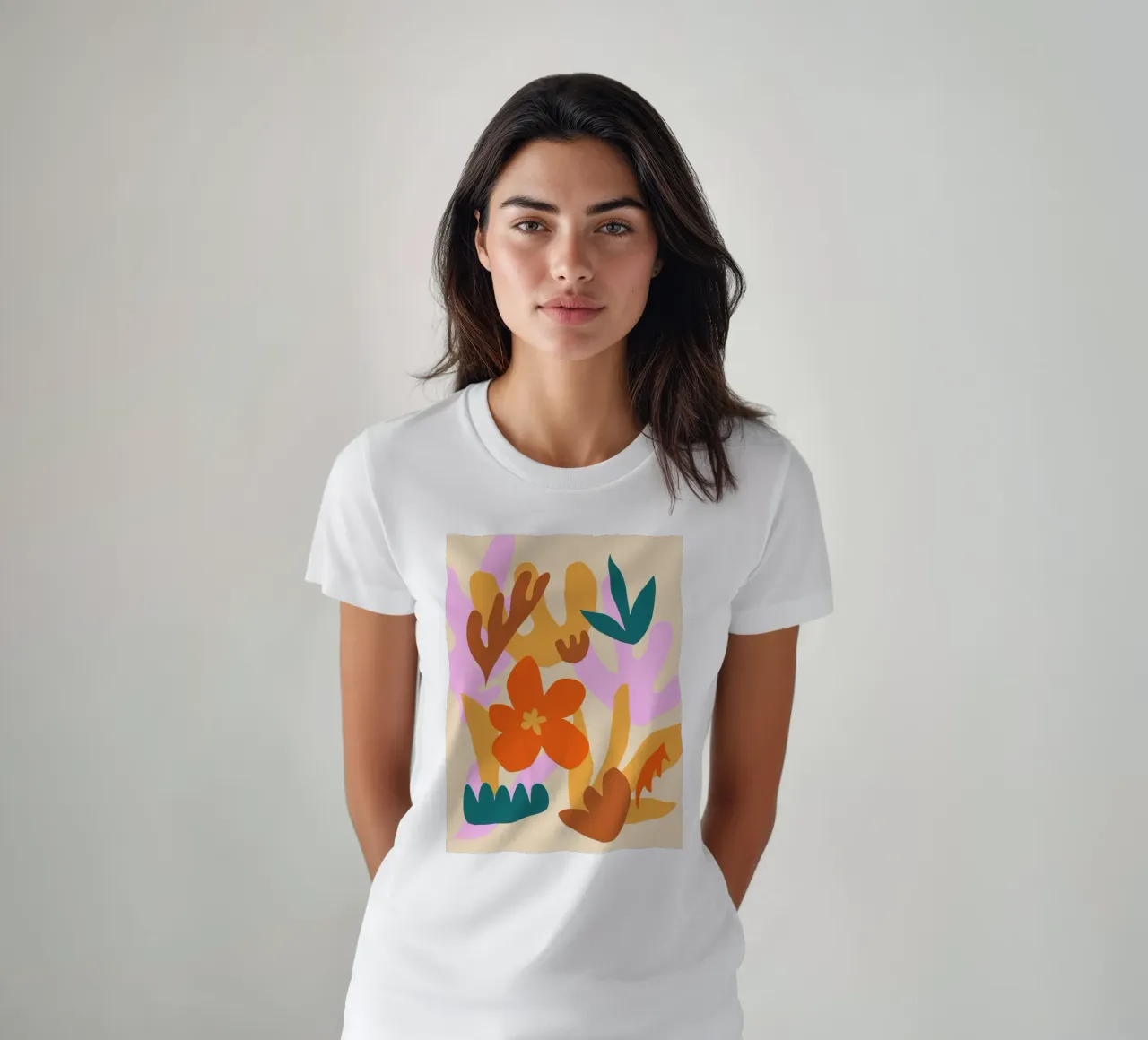 Felice autunno floreale t-shirt da Kim Hubball Studio