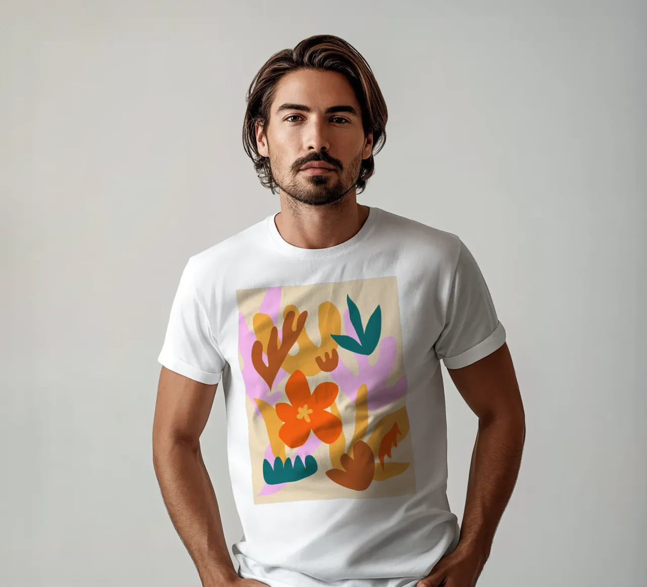 Felice autunno floreale t-shirt da Kim Hubball Studio