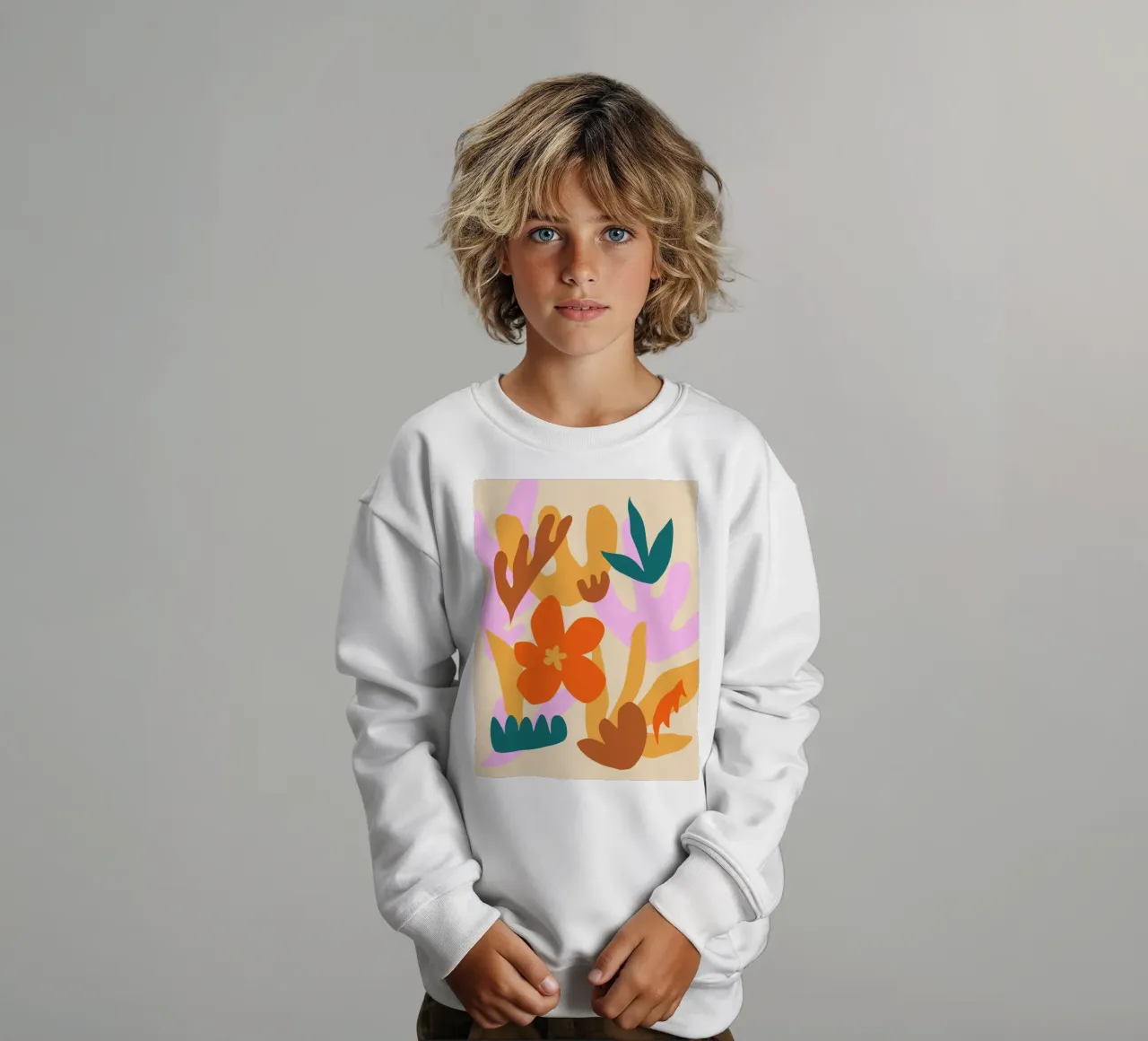 Felice autunno floreale felpa bambino da Kim Hubball Studio