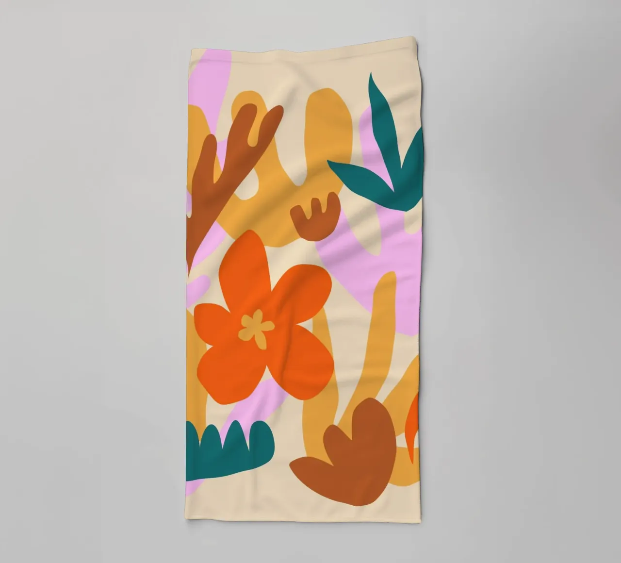 Felice autunno floreale asciugamano da bagno da Kim Hubball Studio