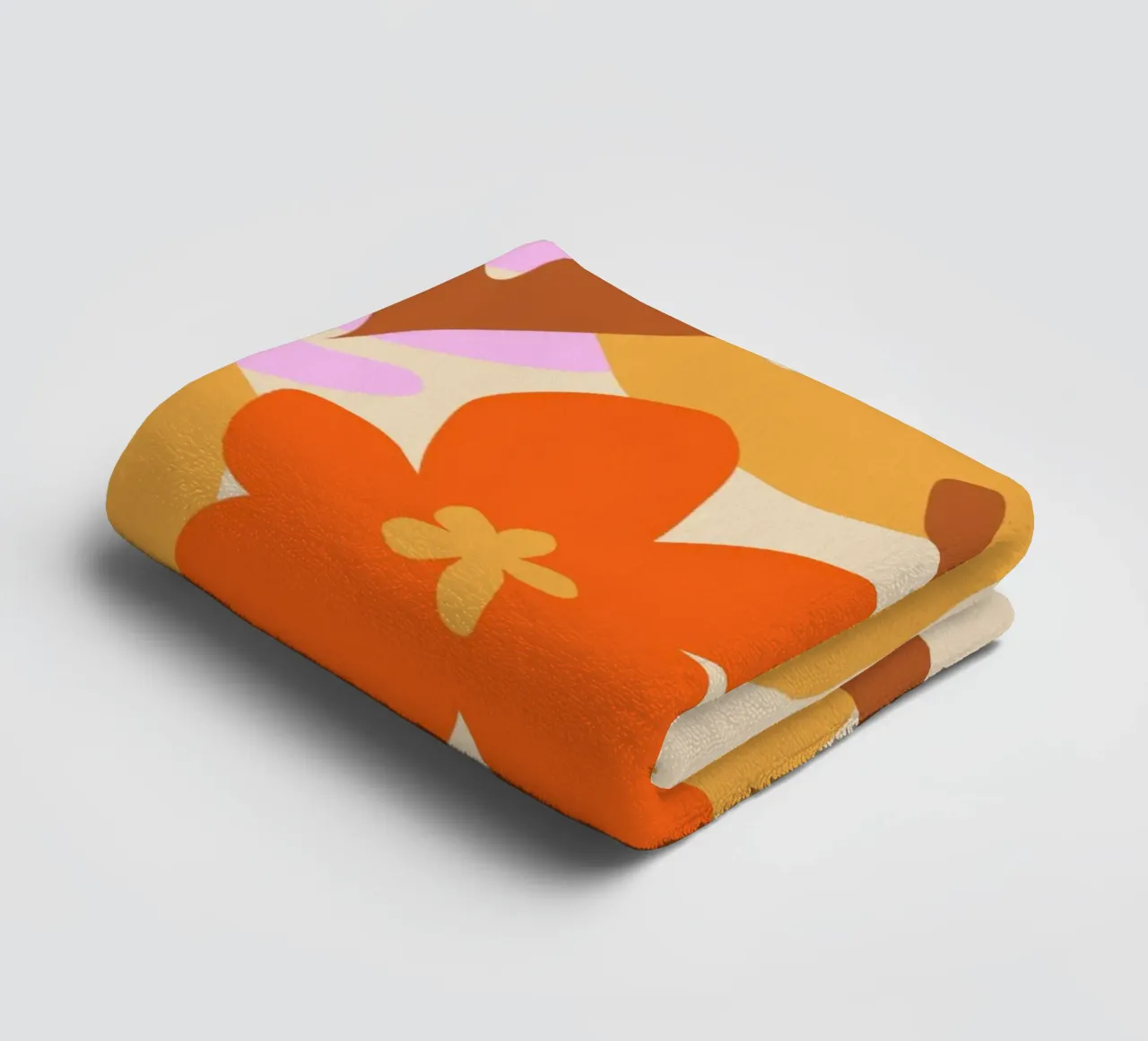 Felice autunno floreale asciugamano da bagno da Kim Hubball Studio
