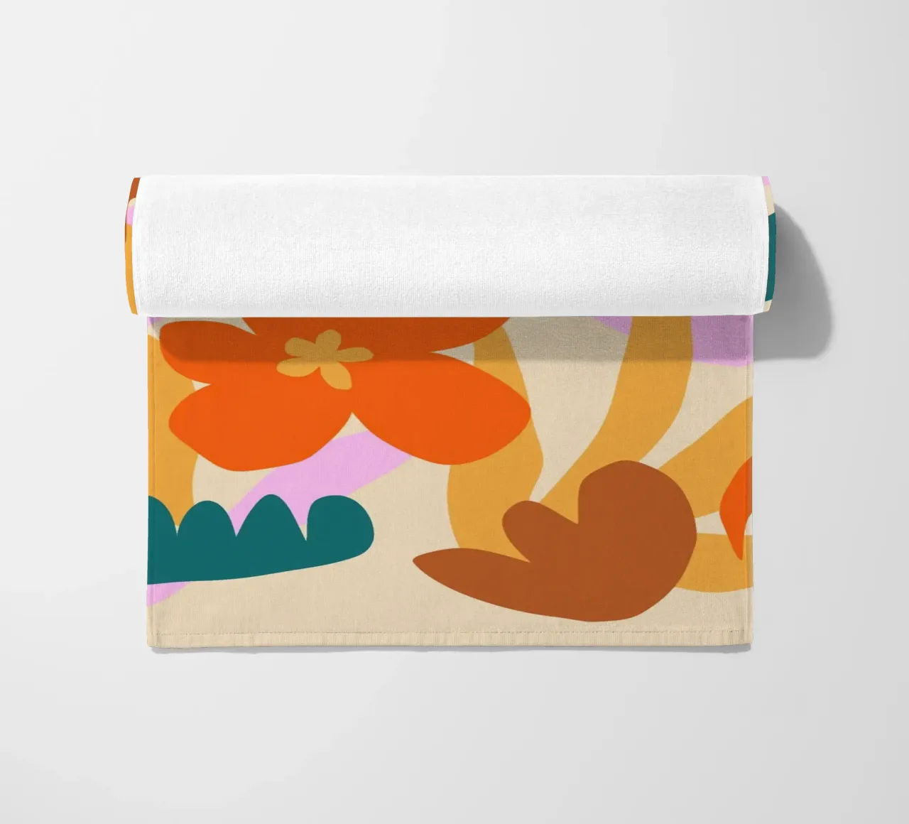 Felice autunno floreale telo mare da Kim Hubball Studio