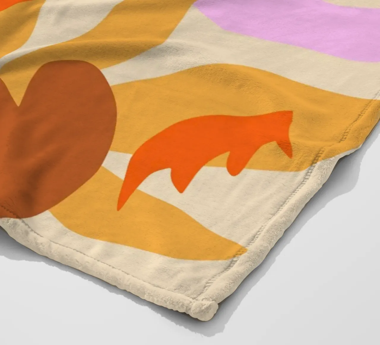 Felice autunno floreale coperta in pile da Kim Hubball Studio