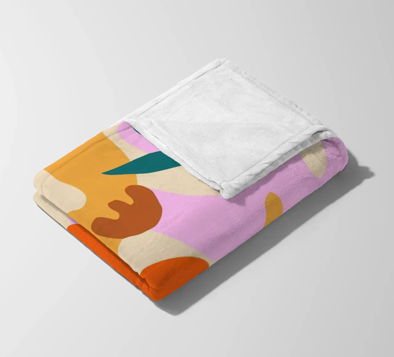 Felice autunno floreale coperta in pile da Kim Hubball Studio