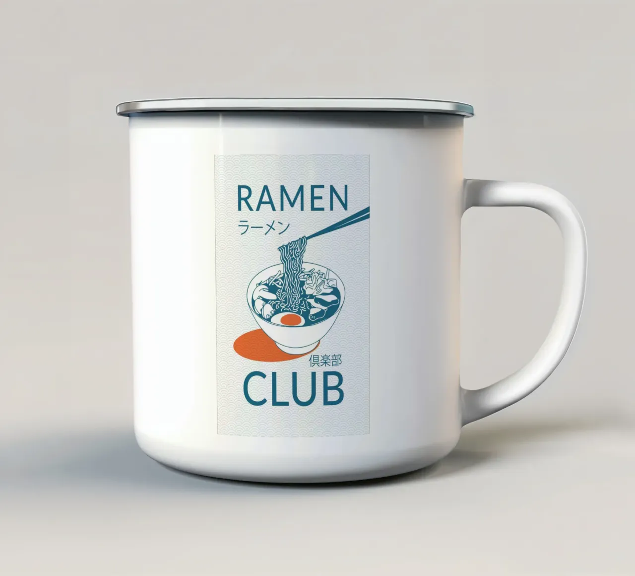 Ramen Club tazza in smalto da pierosvisuals