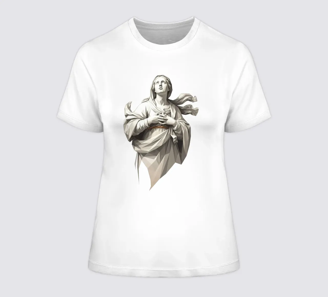 Statua dell'angelo Anima Benedetta Lowpoly t-shirt da donna da Low Profile