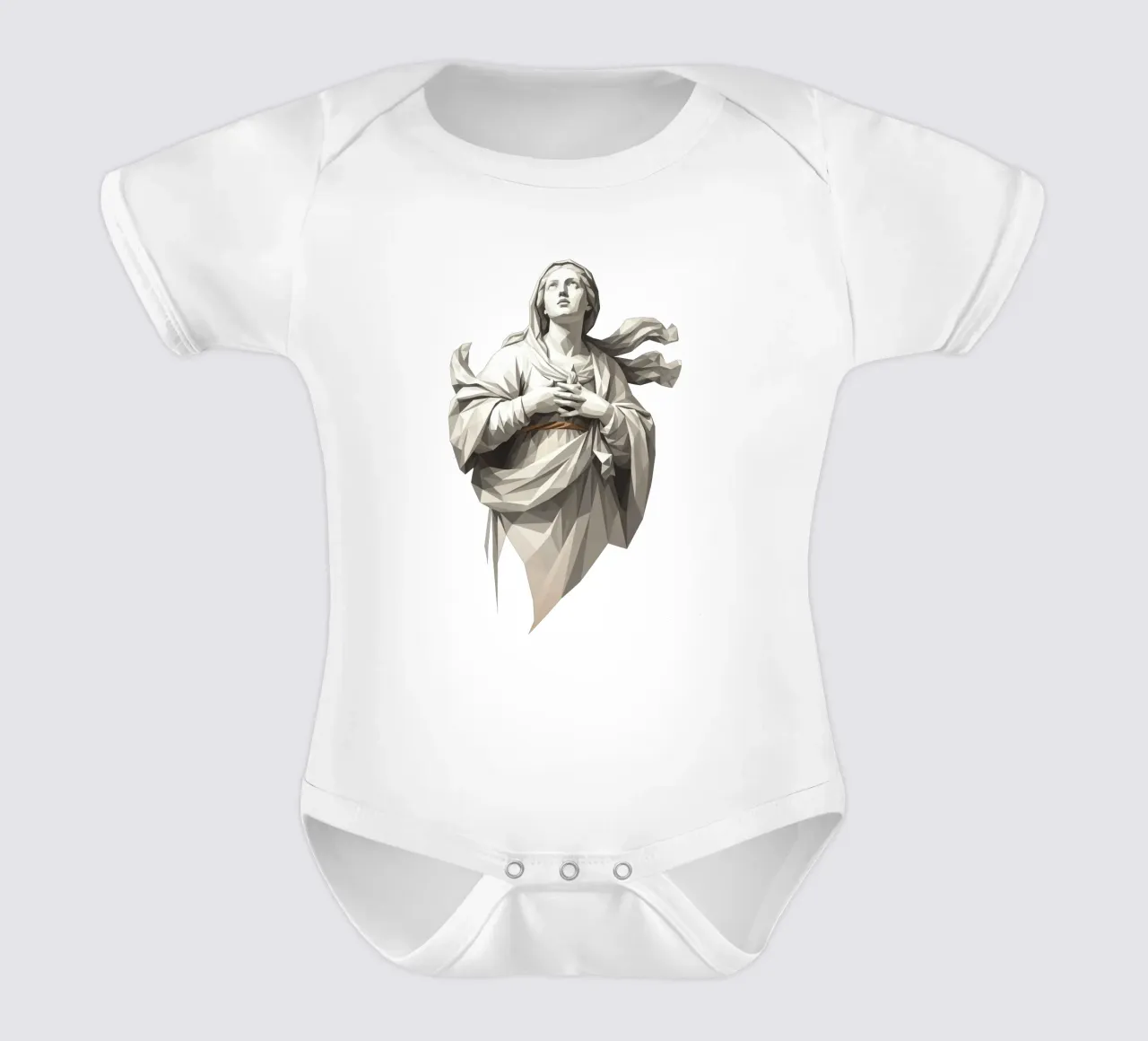 Statua dell'angelo Anima Benedetta Lowpoly body neonato maniche corte da Low Profile