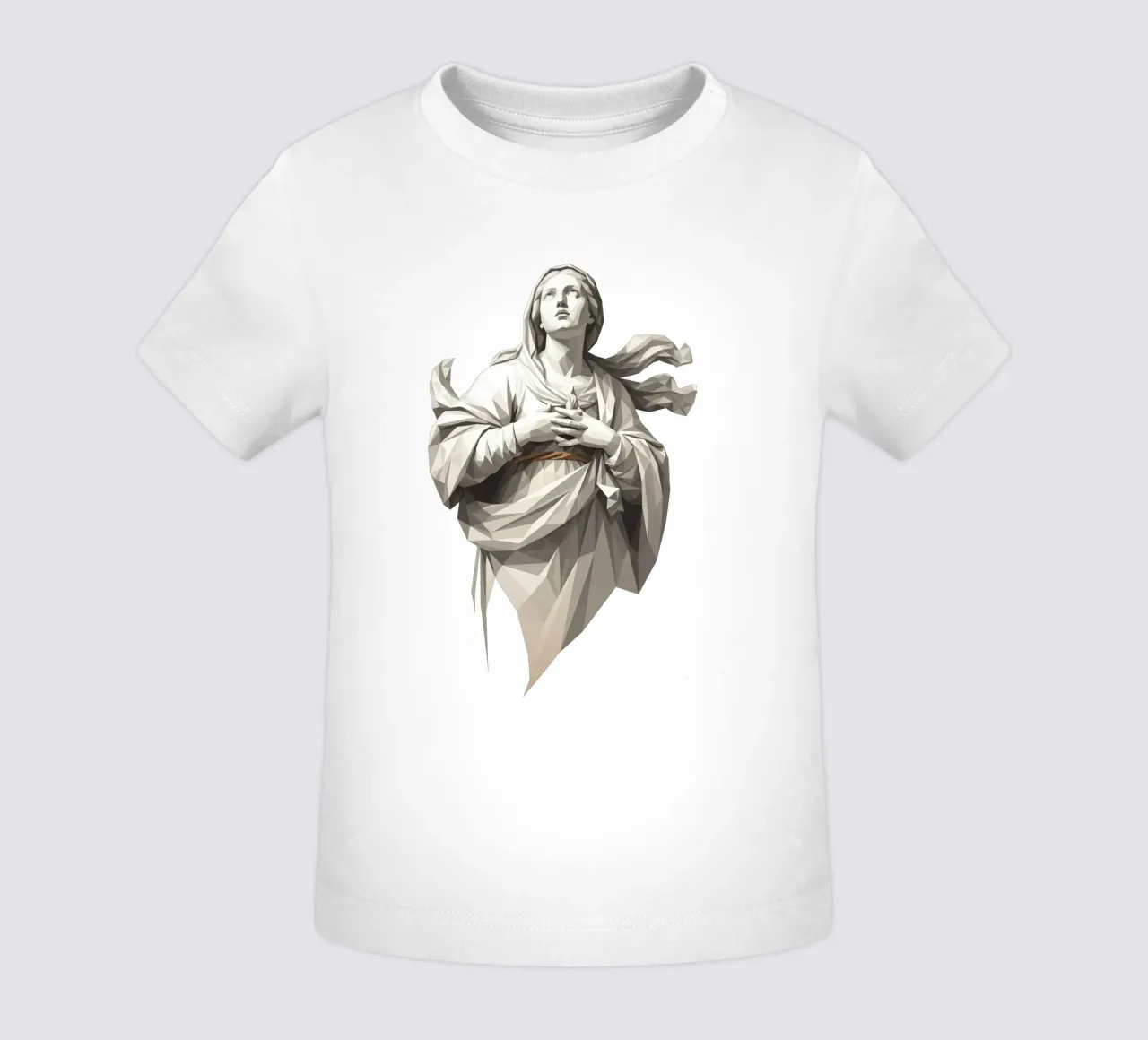 Statua dell'angelo Anima Benedetta Lowpoly maglietta neonato da Low Profile
