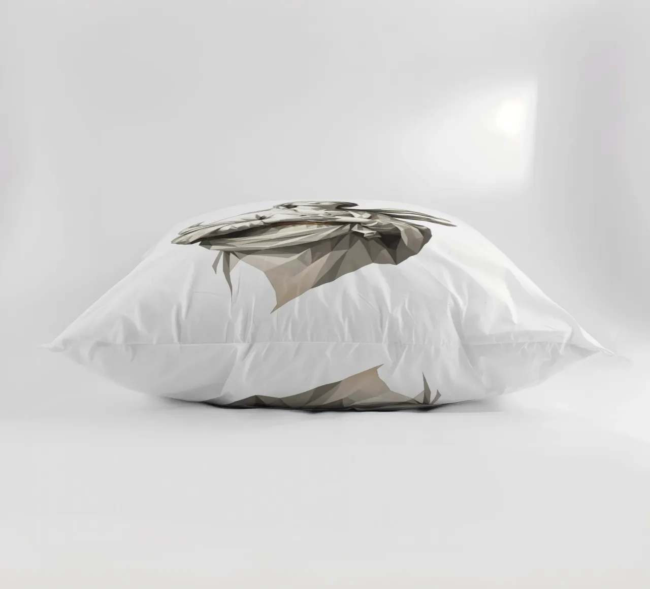 Statua dell'angelo Anima Benedetta Lowpoly cuscino da Low Profile