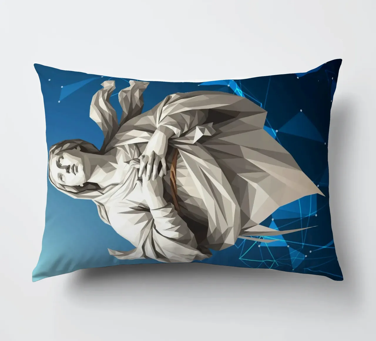 Statua dell'angelo Anima Benedetta Lowpoly cuscino da Low Profile