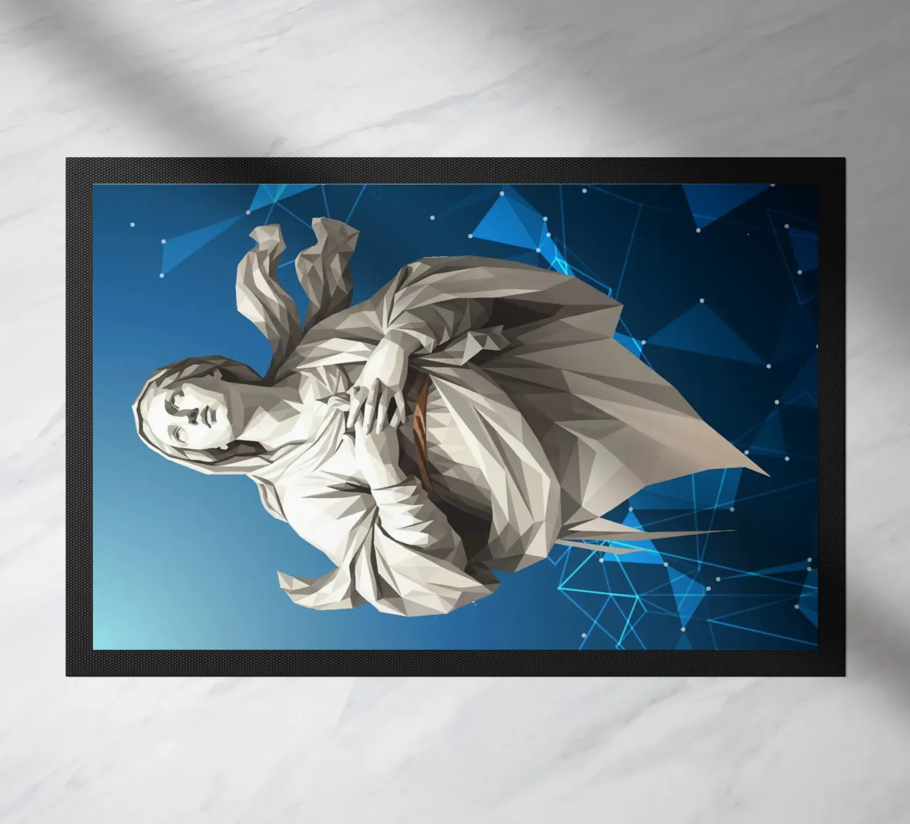 Statua dell'angelo Anima Benedetta Lowpoly zerbino da Low Profile