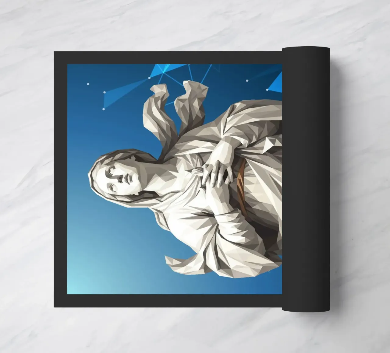 Statua dell'angelo Anima Benedetta Lowpoly zerbino da Low Profile