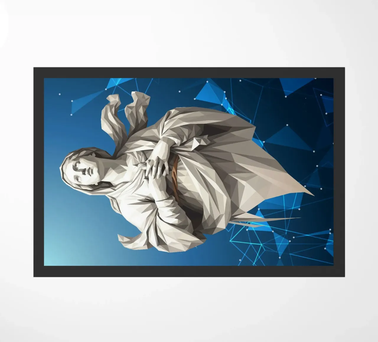 Statua dell'angelo Anima Benedetta Lowpoly zerbino da Low Profile