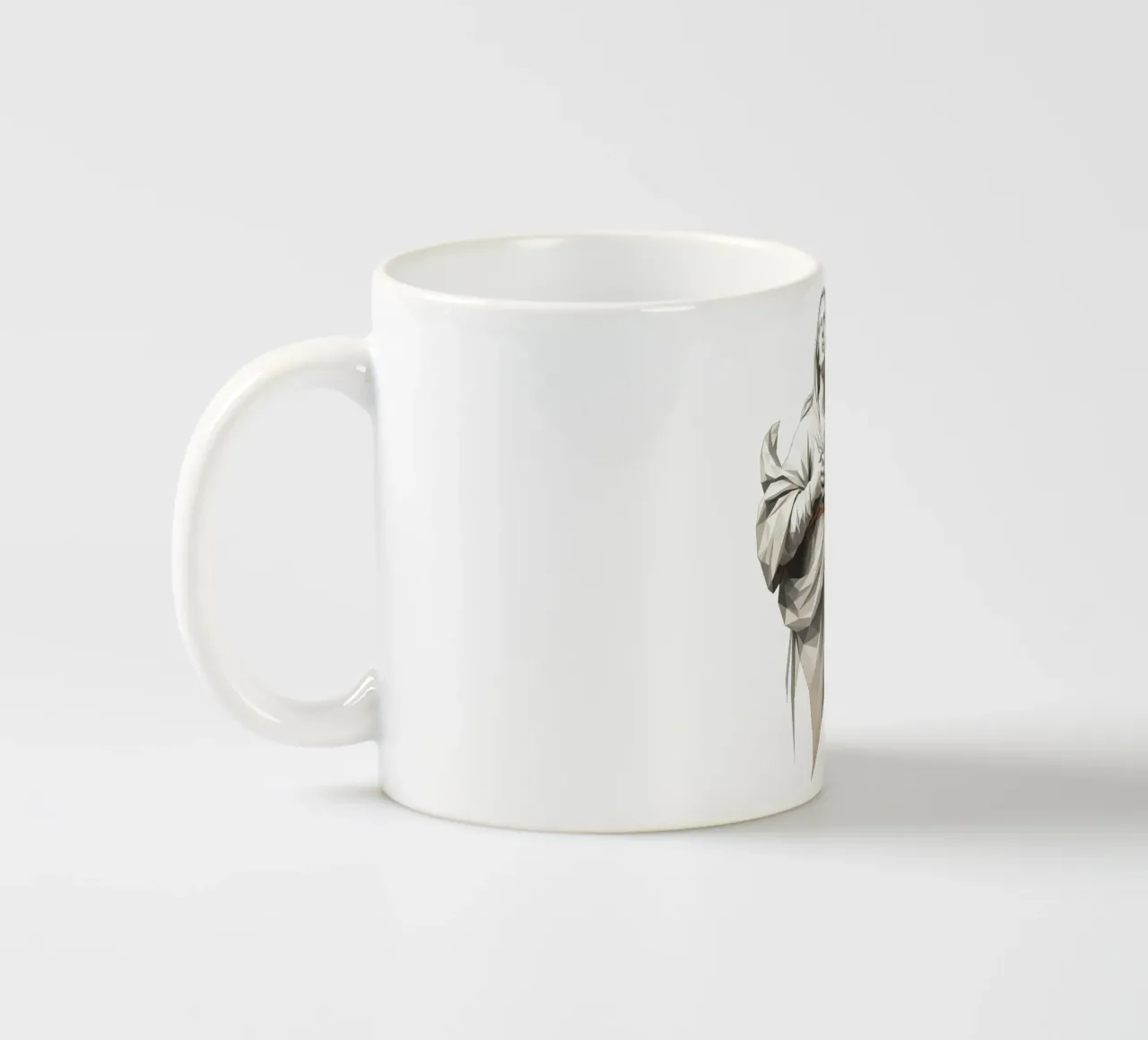 Statua dell'angelo Anima Benedetta Lowpoly tazza in ceramica da Low Profile