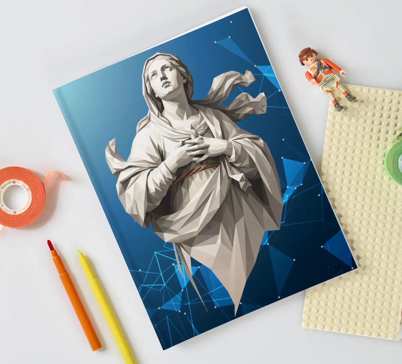 Statua dell'angelo Anima Benedetta Lowpoly diario da Low Profile
