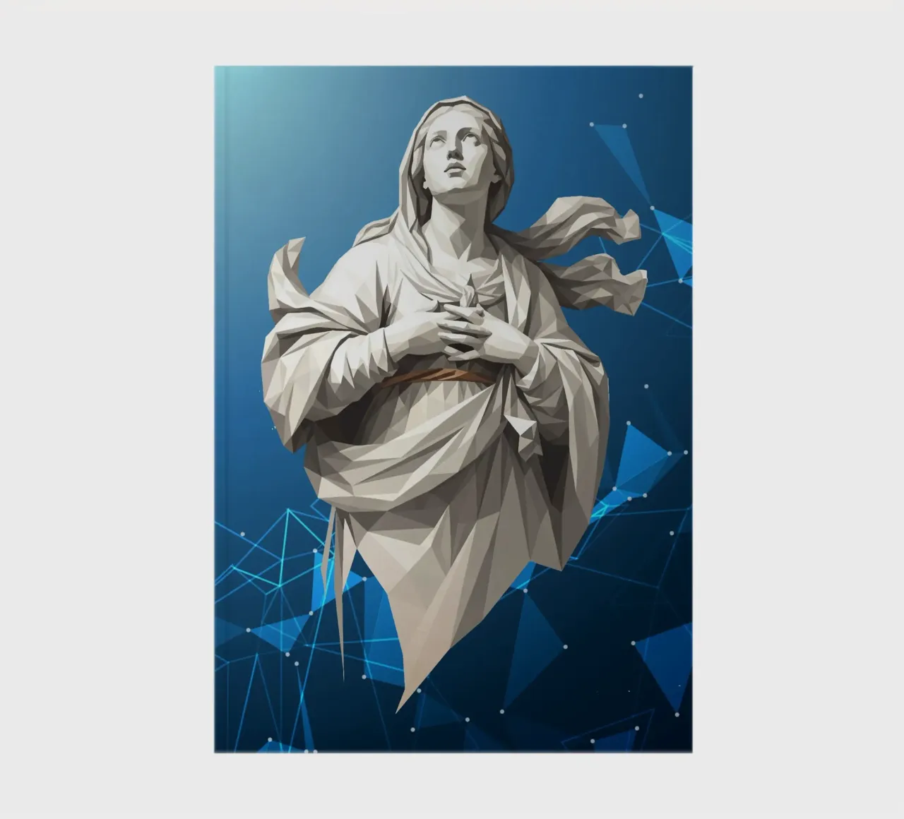 Statua dell'angelo Anima Benedetta Lowpoly diario da Low Profile